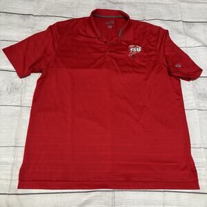 Champion Iowa State Cyclones Mens Size XL Spirit Collection Polo Shirt Embroider